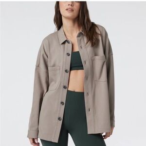Vuori Women's Taupe Mackenzie Shirt jacket
